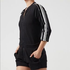 Blanc Noir Gia Moto Romper NWT